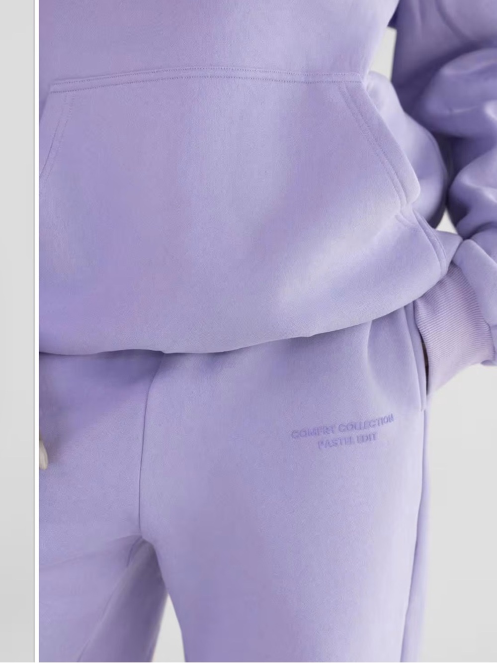 Comfrt Pastel Sweatpants in Lavender Size XL - Picture 2 of 4